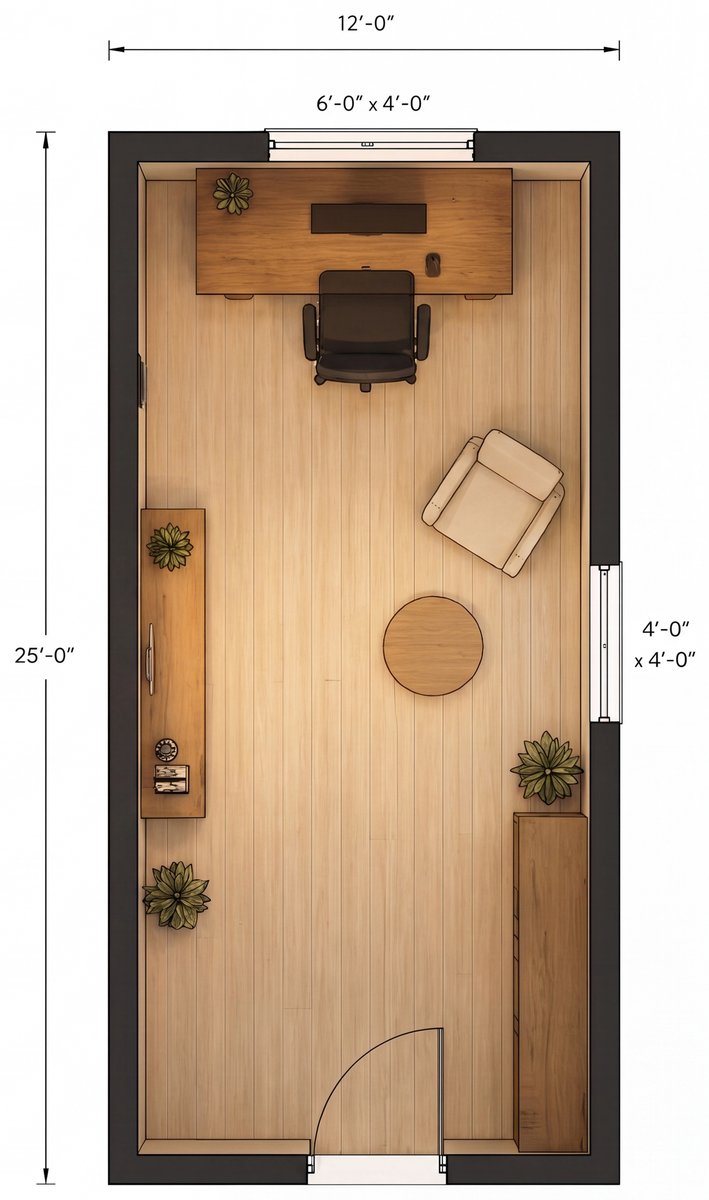 Backyard Office floor plan