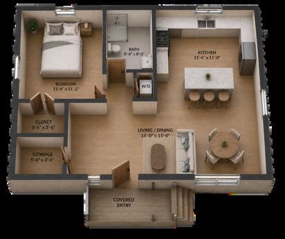 The Crockett detailed floor plan