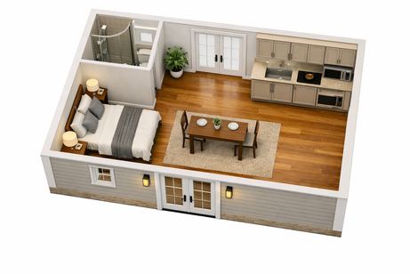 The Ewing 3D floor plan
